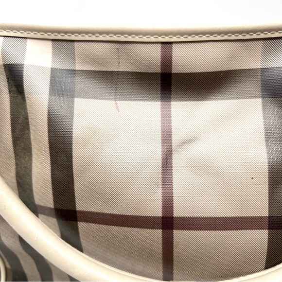 BURBERRY Canterbury Smoked Check Tote Bag Grey - Picture 2 of 10